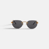Vintage Frames Detroit Player Drill Mount 24Kt Gold - Black | Kith Black