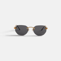 Vintage Frames Detroit Player Drill Mount 24Kt Gold - Black | Kith Black
