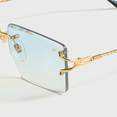 Vintage Frames Icon 24KT Yellow Gold - Sky Blue Gradient | Kith Sky Blue Gradient