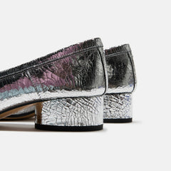 Maison Margiela Tabi New Ballerina Flats - Broken Mirror Silver | Kith Broken Mirror Silver