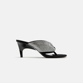 The Attico Rem 60mm Sandal - Silver / Black | Kith Silver / Black