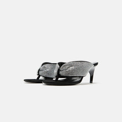 The Attico Rem 60mm Sandal - Silver / Black | Kith Silver / Black