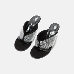 The Attico Rem 60mm Sandal - Silver / Black | Kith Silver / Black