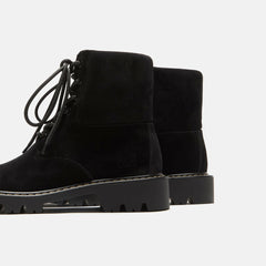 Loewe Sierra Combat Ankle Boot - Black / Medium Tabacco | Kith Black / Medium Tabacco