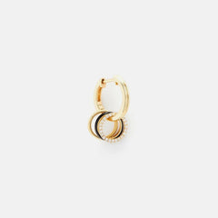 Yvonne Leon Double Creole Bouee Couleur PM Earring - Gold | Kith Gold