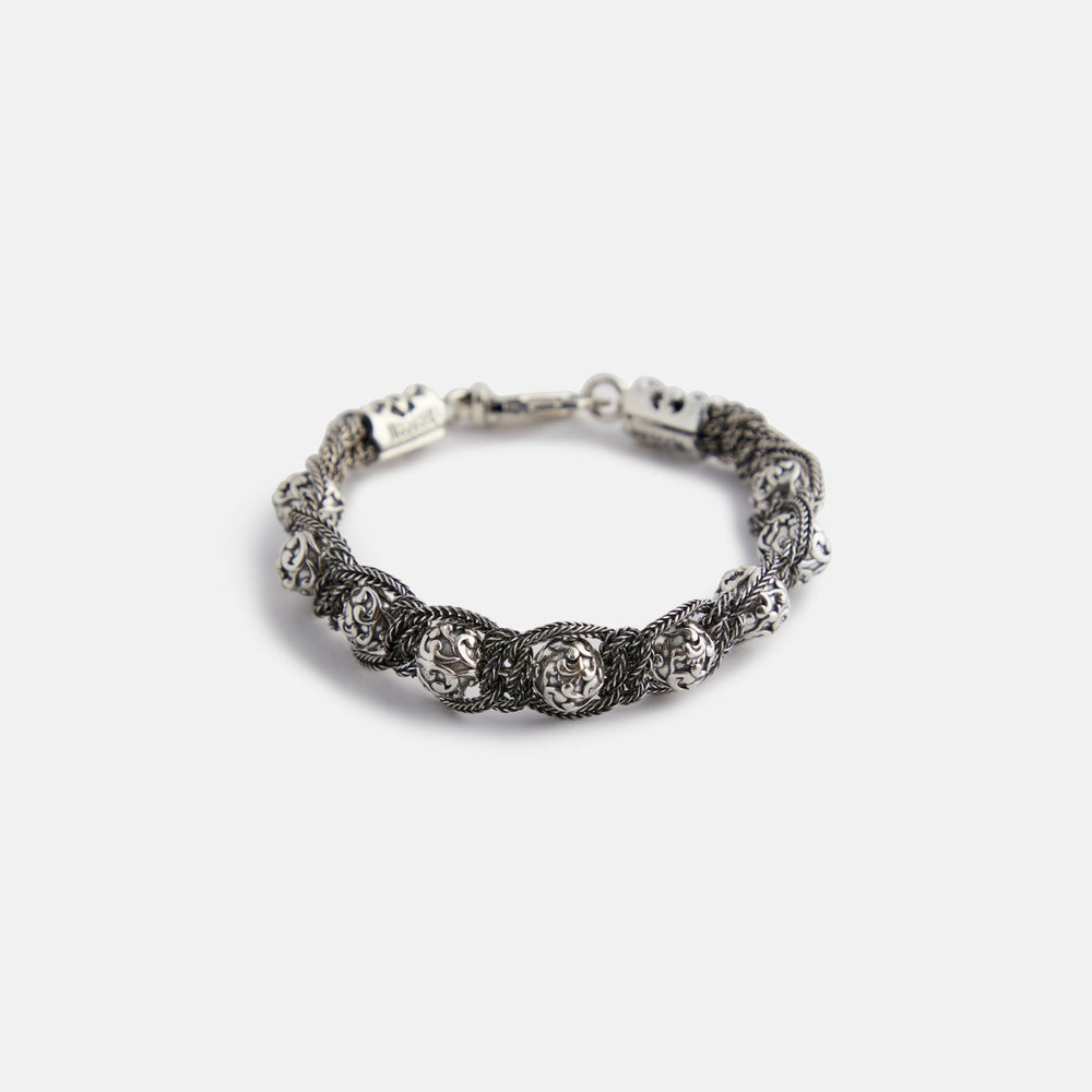 Emanuele Bicocchi Arabesque Shamballa Bracelet - Silver | Kith Silver