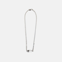 Emanuele Bicocchi Arabesque Safety Pin Necklace Large - Silver | Kith Silver