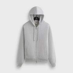 Kith Interlock Williams V Full Zip Hoodie - Light Heather Grey | Kith Light Heather Grey
