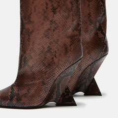The Attico Cheope Tube Boot - Brown / Black | Kith Brown / Black