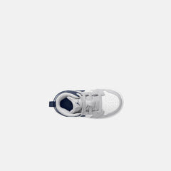 Jordan TD Air Jordan 1 Mid - White / Midnight Navy / Wolf Grey | Kith White / Midnight Navy / Wolf Grey