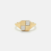 Yvonne Leon Baby Chevaliere Damier - Yellow Gold | Kith Yellow Gold