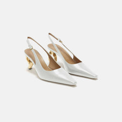 JW Anderson Sandal Chain Heel - Off White | Kith Off White
