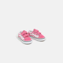 VANS TD Old Skool V Crib - Color Theory / Checkerboard / Honeysuckle | Kith Color Theory / Checkerboard / Honeysuckle