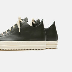 Rick Owens Scarpe Leather Sneakers - Forest / Milk | Kith Forest / Milk