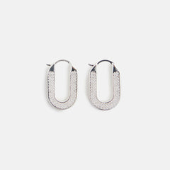 Crystal Haze Travel Gift Hoops - Silver | Kith Silver
