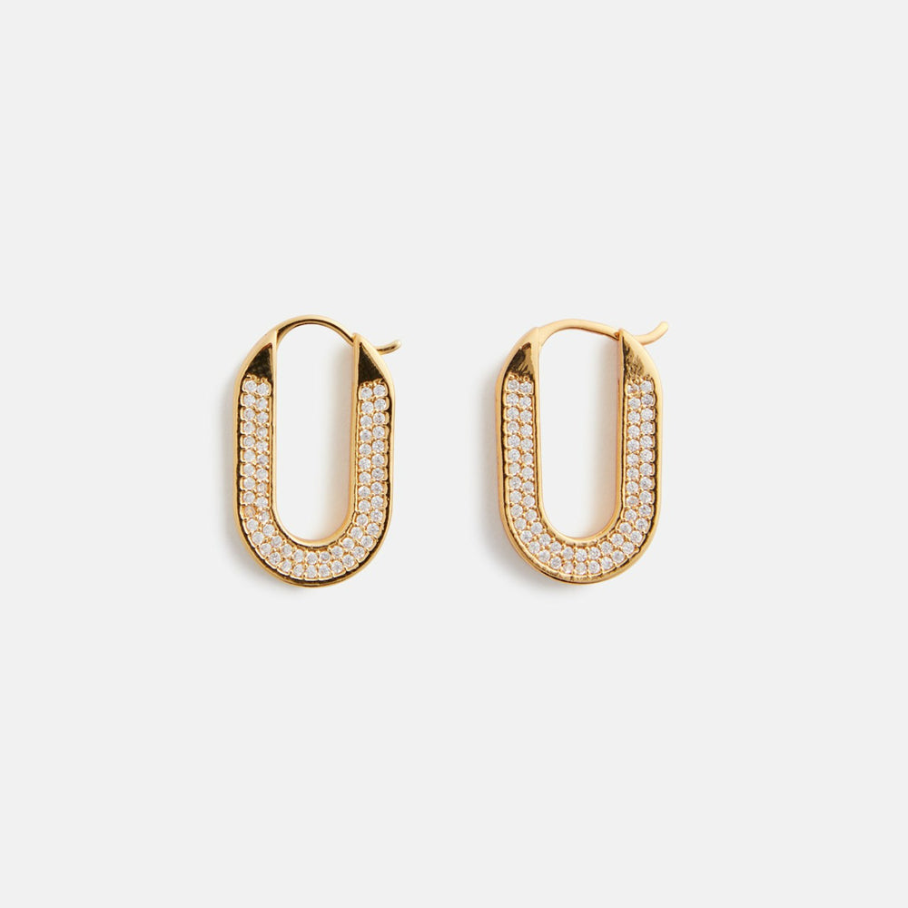 Crystal Haze Travel Gift Hoops - Gold | Kith Gold
