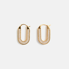 Crystal Haze Travel Gift Hoops - Gold | Kith Gold