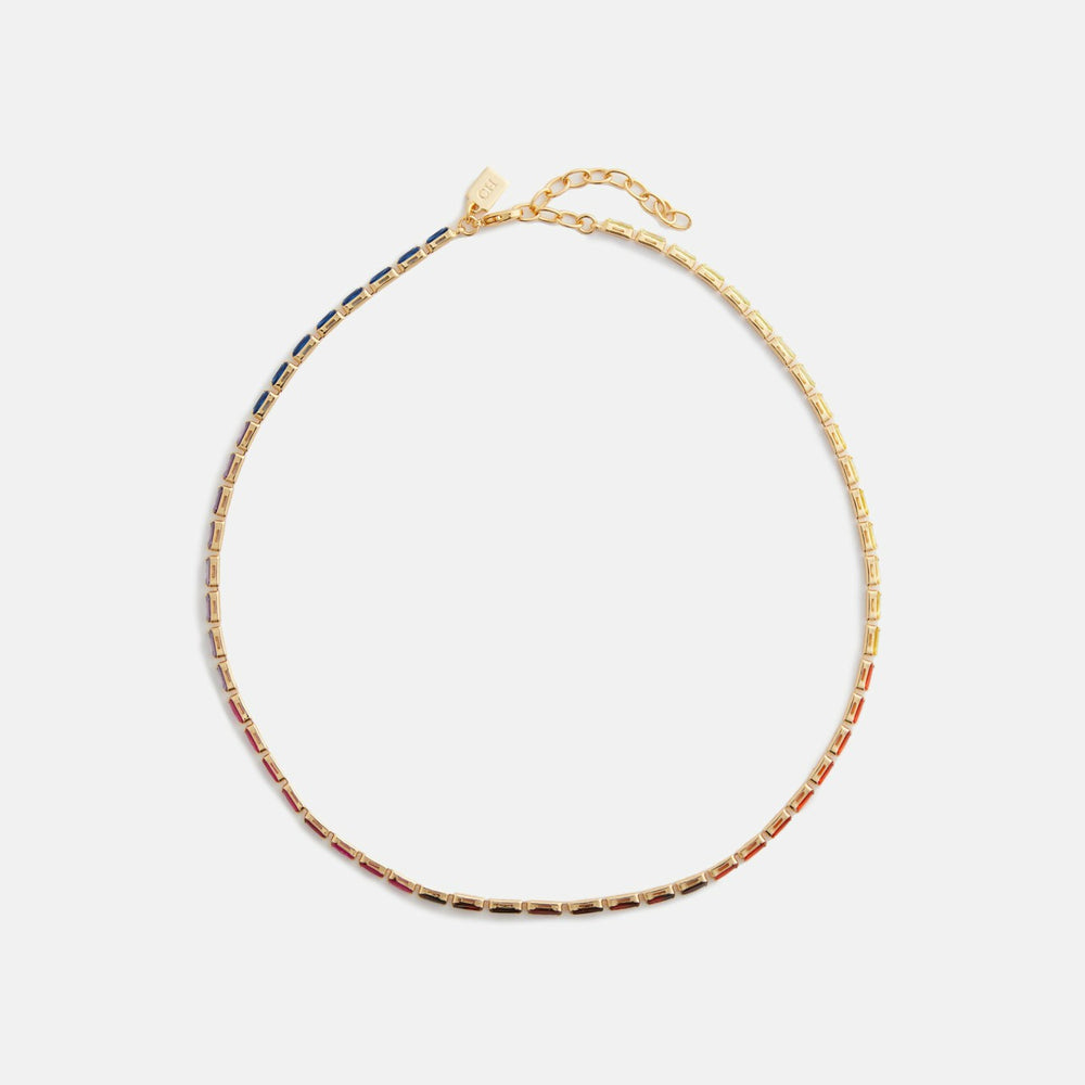 Crystal Haze Mini Baguette Chakra Choker - Multi | Kith Multi