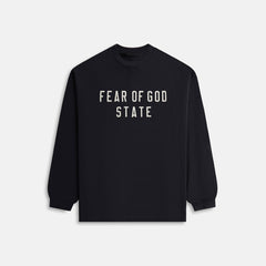 Essentials Heavy Long Sleeve Tee - Black | Kith Black