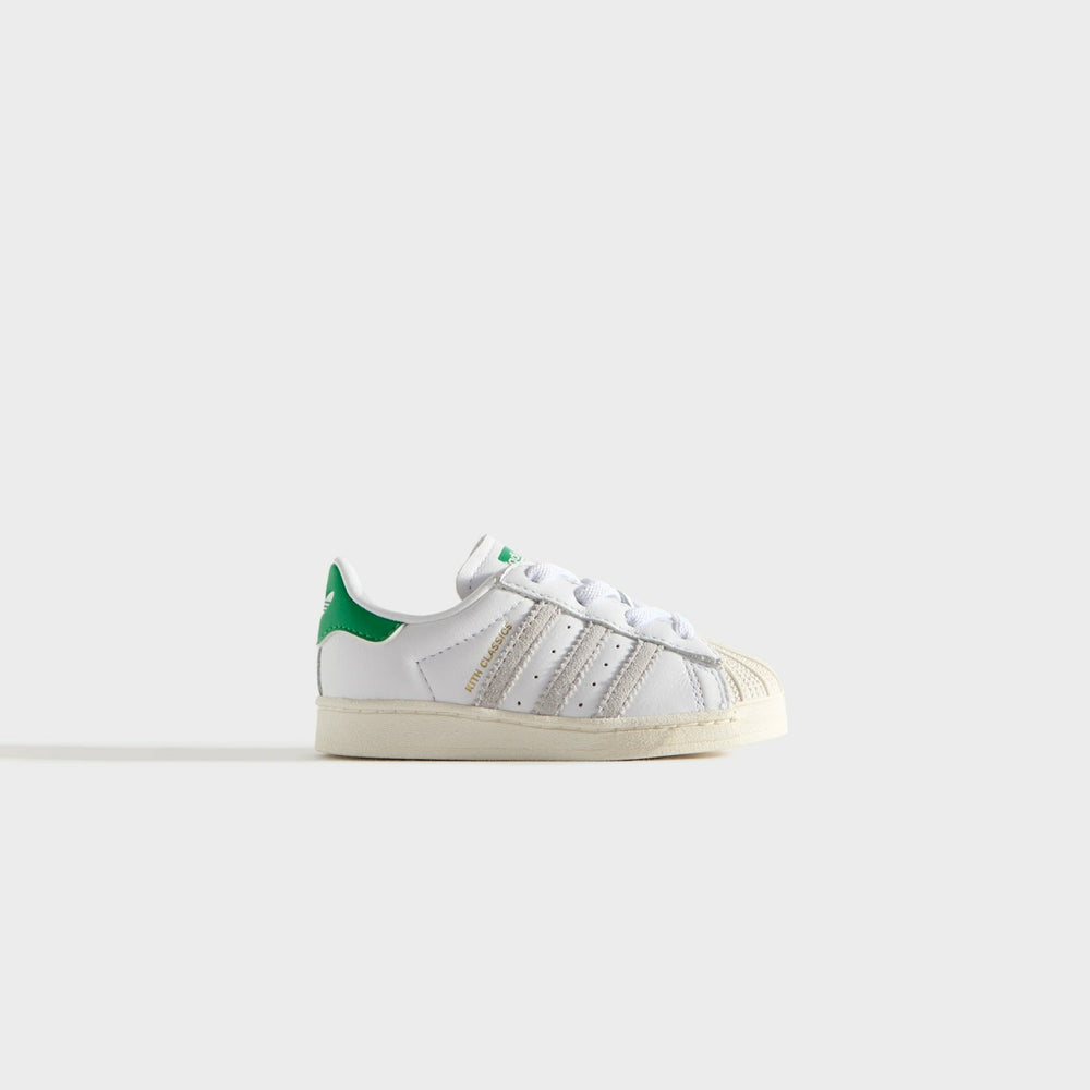 Kith Kids Classics for adidas Originals TD Superstar - White / Fairway | Kith White / Fairway Green