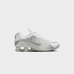 Nike Shox R4 - White / Metallic Silver / White / Bright Crimson | Kith White / Metallic Silver / White / Bright Crimson