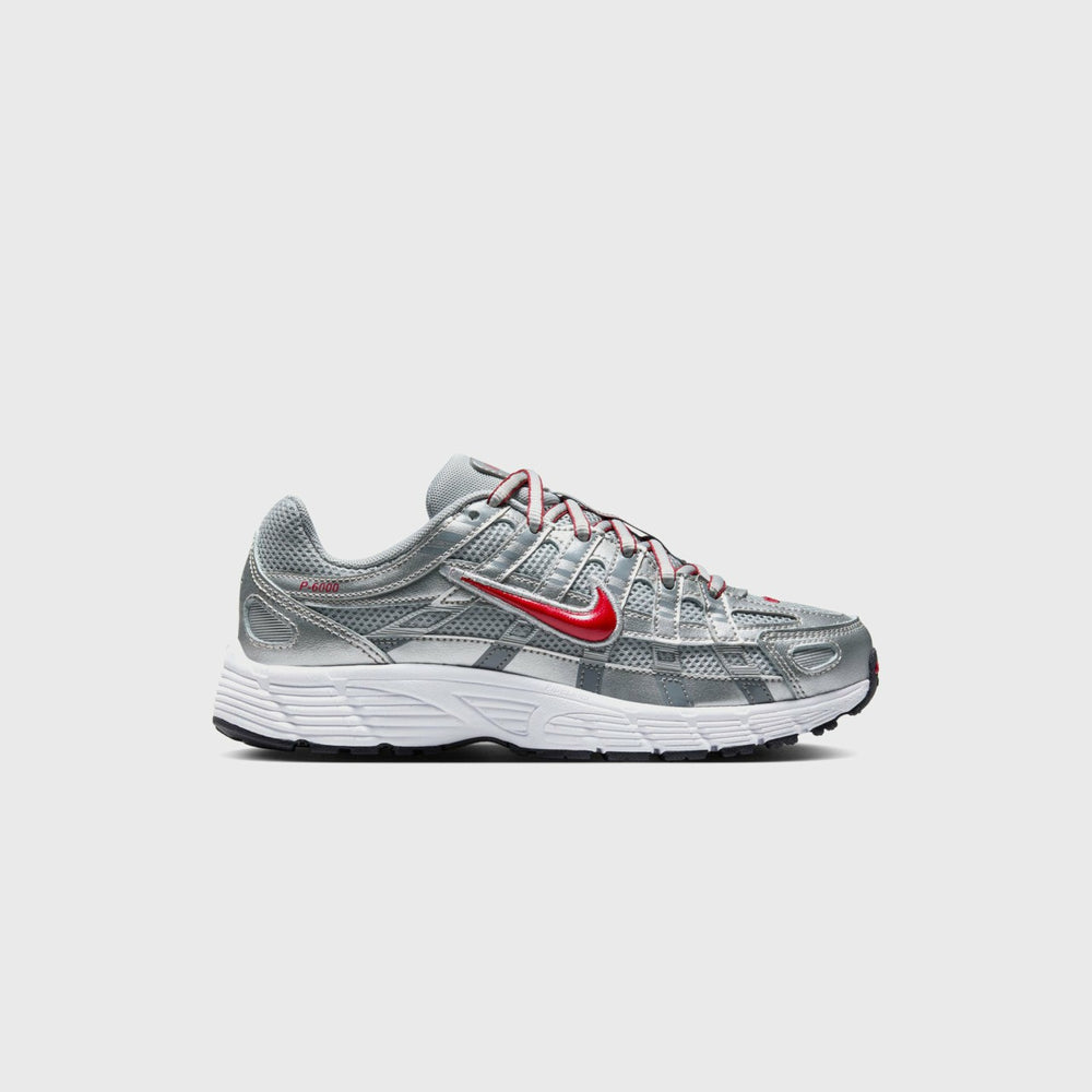 Nike GS P-6000 - Metallic Silver / Gym Red / Flat Silver | Kith Metallic Silver / Gym Red / Flat Silver