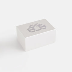 LAARVEE Sinngouki Silver Precision Steel - Translucent Bezel / White D | Kith Translucent Bezel / White Dial