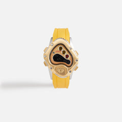 LAARVEE Sinngouki Gold Precision Rubber - Brushed Golden Bezel / Golde | Kith Brushed Golden Bezel / Golden Dial