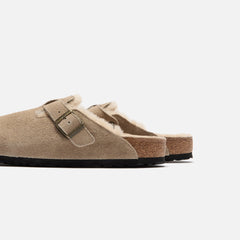 Birkenstock Boston Shearling Suede - Taupe / Sandcastle | Kith Taupe / Sandcastle