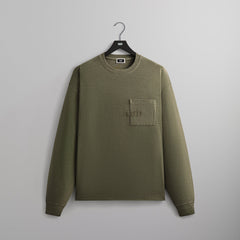 Kith Long Sleeve Quinn Tee - Misty Fog | Kith Misty Fog