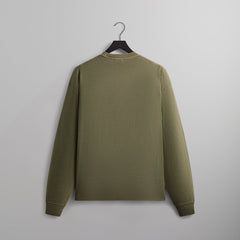 Kith Long Sleeve Quinn Tee - Misty Fog | Kith Misty Fog