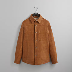 &Kin Woven Leather Apollo II Shirt - Tool | Kith Tool