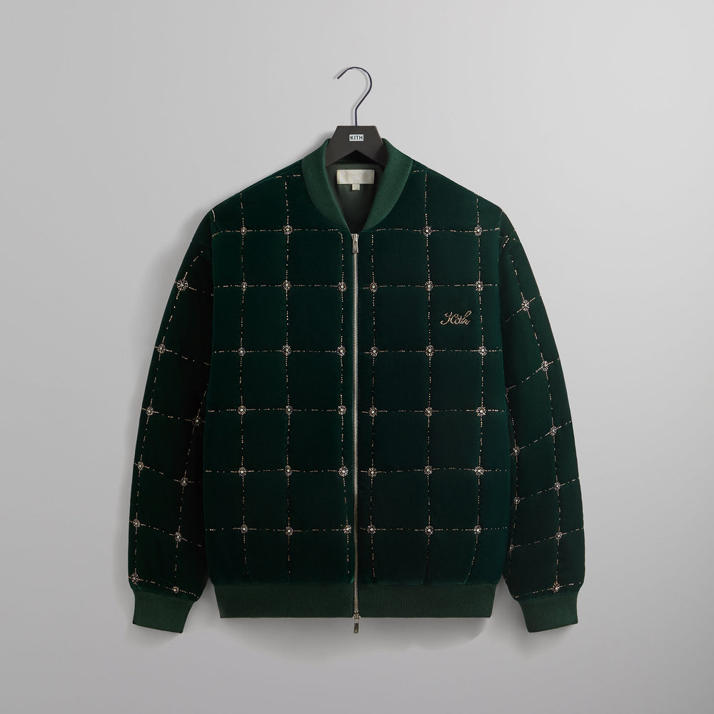 Kith Beaded Velvet Clay Bomber Jacket - Stadium | Kith Stadium
