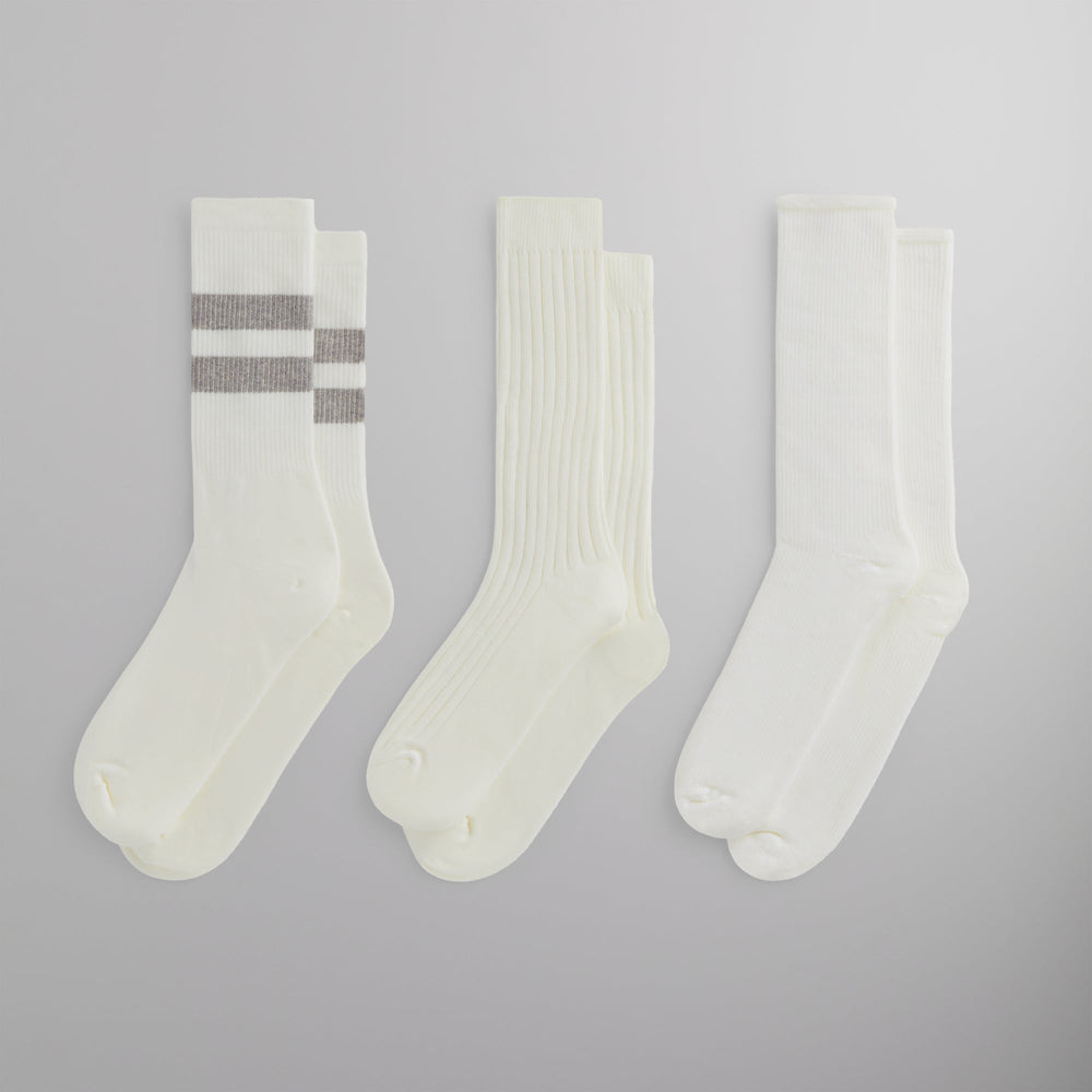 Kith Three Pack Mixed Cotton Socks -Silk | Kith
