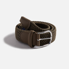 Anderson's Classic Stretch Woven Belt - Khaki | Kith Khaki