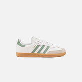 adidas Kids Samba OG - Cloud White / Silver Green / Gum | Kith Cloud White / Silver Green / Gum