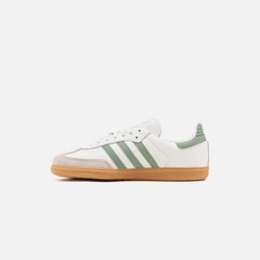 adidas Kids Samba OG - Cloud White / Silver Green / Gum | Kith Cloud White / Silver Green / Gum