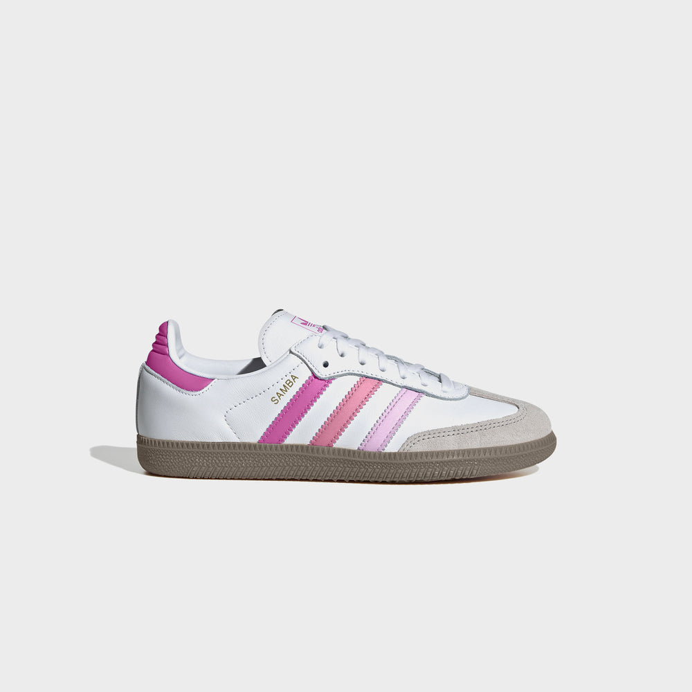 adidas Kids Samba OG - White / Orchid Fusion / Rose Tone | Kith White / Orchid Fusion / Rose Tone