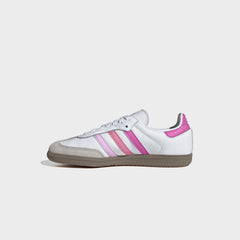 adidas Kids Samba OG - White / Orchid Fusion / Rose Tone | Kith White / Orchid Fusion / Rose Tone
