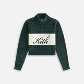 Kith Women Hunter II Chenille Script Quarter Zip - Stadium | Kith Stadium