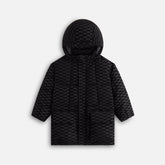 Kith Kids Flocked Puffer Coat - Black | Kith Black