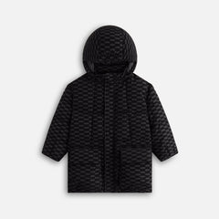 Kith Kids Flocked Puffer Coat - Black | Kith Black