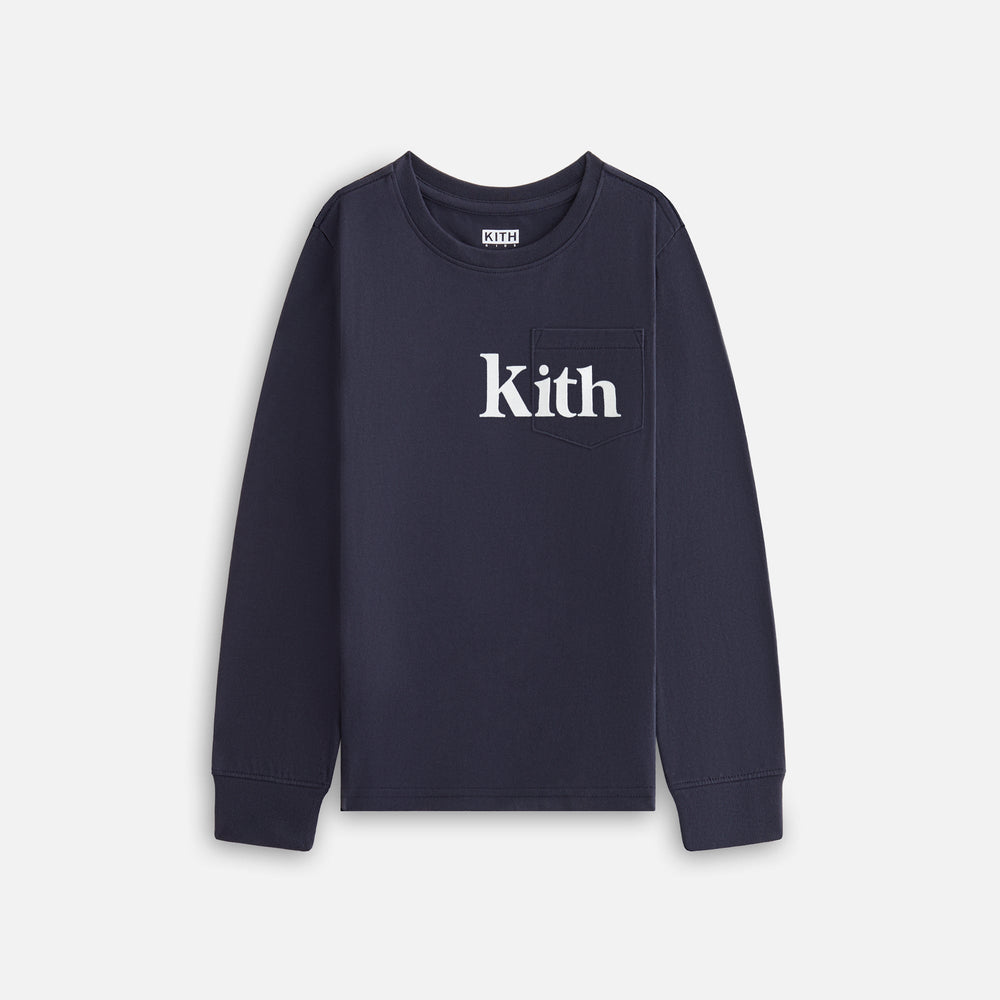 Kith Kids Long Sleeve Quinn Tee - Nocturnal | Kith Nocturnal