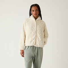 Kith Women Grayson Cable Sherpa Jacket - Sandrift | Kith Sandrift