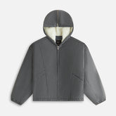 Kith Women Nylas Microsuede Zip Hooded Bomber - Asteroid | Kith Asteroid