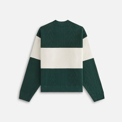 Kith Women Ashwin Cable Panelled Crewneck - Stadium | Kith Stadium