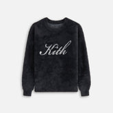 Kith Kids Mohair Script Logo Crewneck - Black | Kith Black