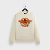 Kith for the New York Knicks Wings Lewis Sweater - Sandrift | Kith Sandrift