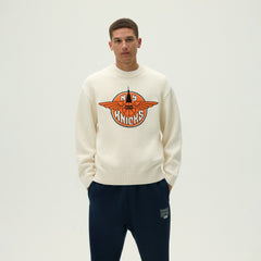 Kith for the New York Knicks Wings Lewis Sweater - Sandrift | Kith Sandrift