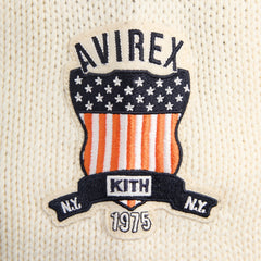 Kith & AVIREX for the New York Knicks Wyona Full Zip Sweater - Black | Kith Black